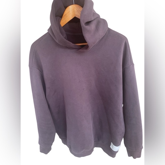 Vuori Restore Oversized Hoodie Sangria M Cozy Pullover Cotton Blend - Picture 3 of 6